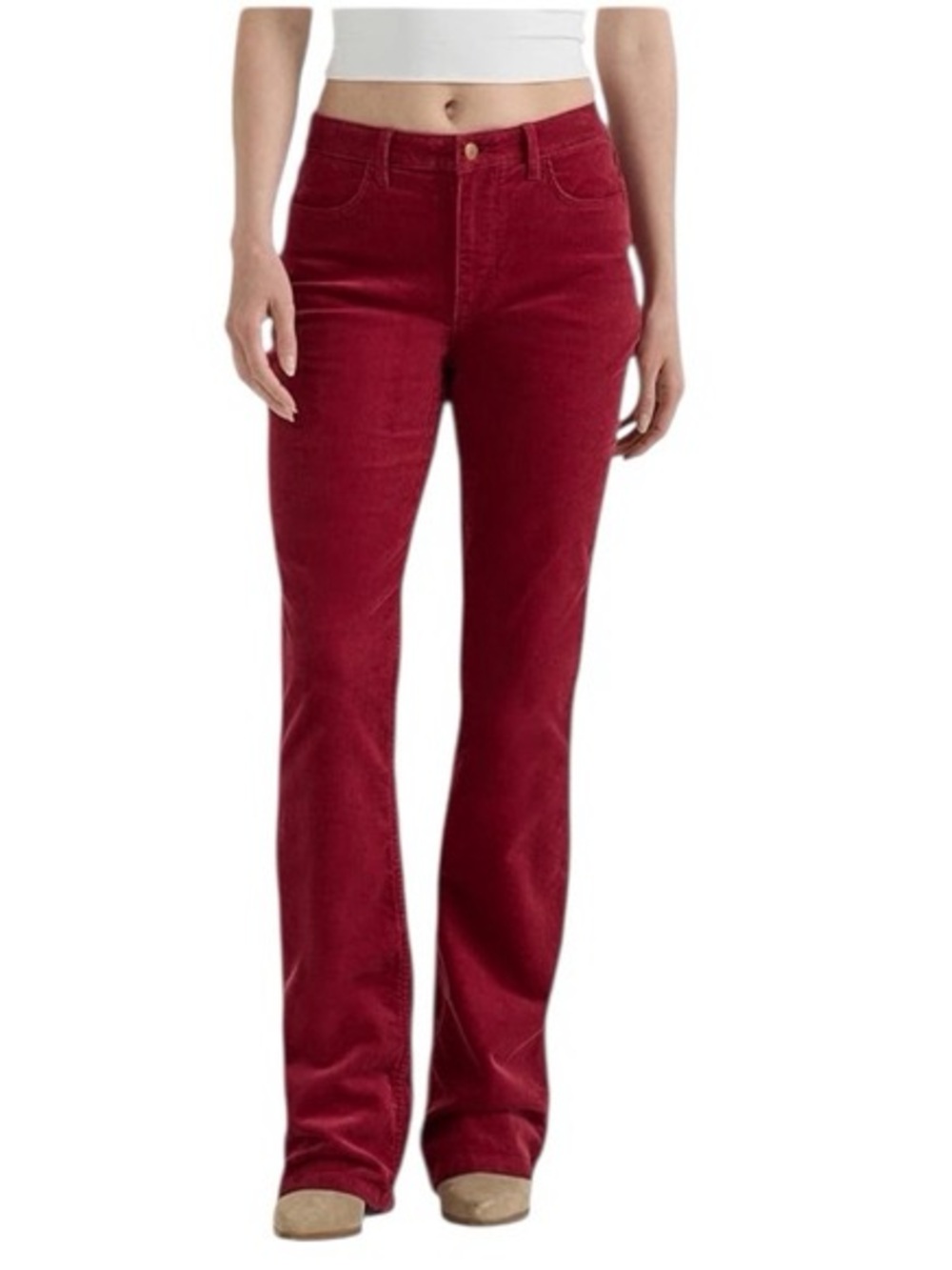 Wrangler High-Rise Bold Boot Corduroy Jeans Women’s Size 8 Bootcut Stretch Fall
